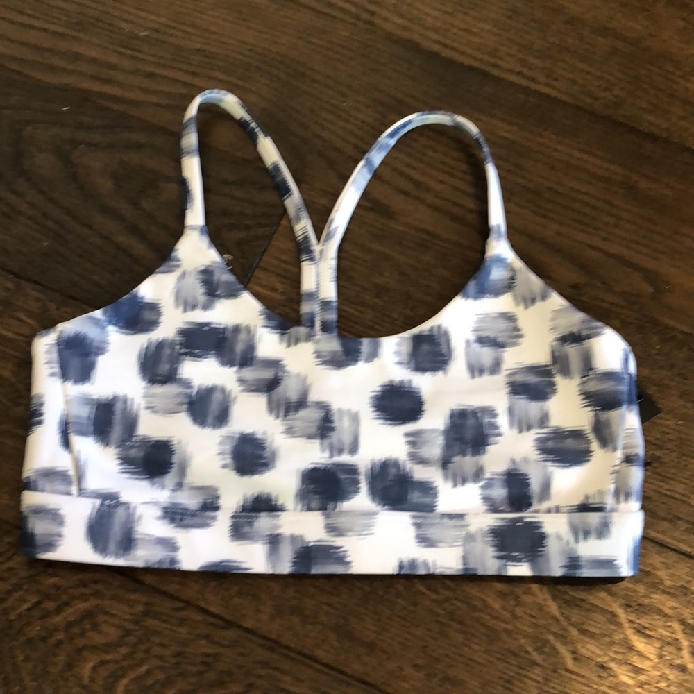 NWT Soulcycle Y Back Katie Yoga Sport Bra Abstract Polka Dot - Picture 11 of 13